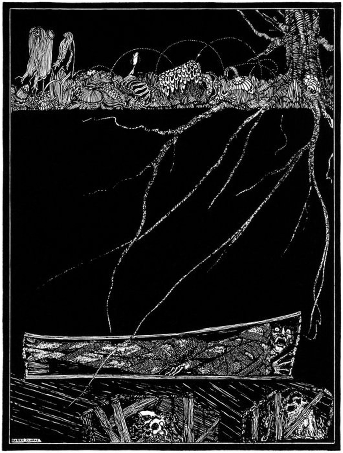Illustration zu The Premature Burial von Edgar Allan Poe