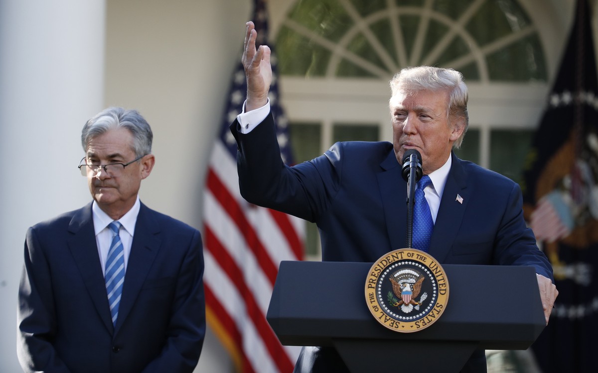 President Donald Trump announces Federal Reserve board member Jerome Powell as his nominee for the next chair of the Federal Reserve in the Rose Garden of the White House in Washington, Thursday, Nov. ...