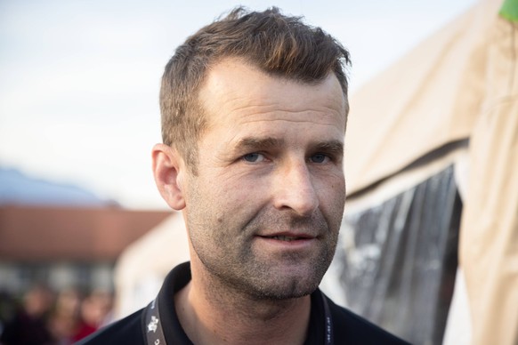 August 13, 2021, Komenda, Slovenia: Andrej Hauptman, UAE Team Emirates sports director, attends a reception for Tadej Pogacar in Komenda, his hometown. .Pogacar won the Tour de France for the second t ...