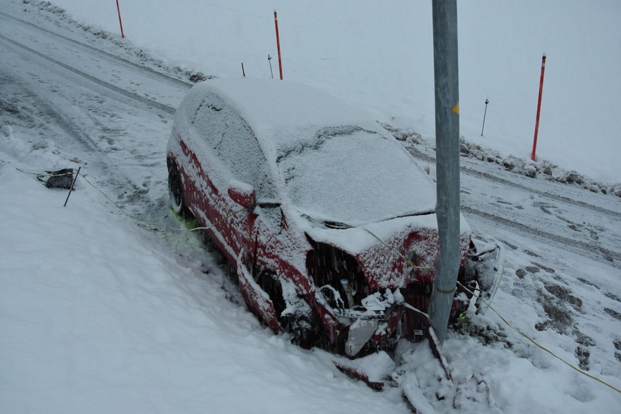 Das Autowrack in Walenstadtberg.