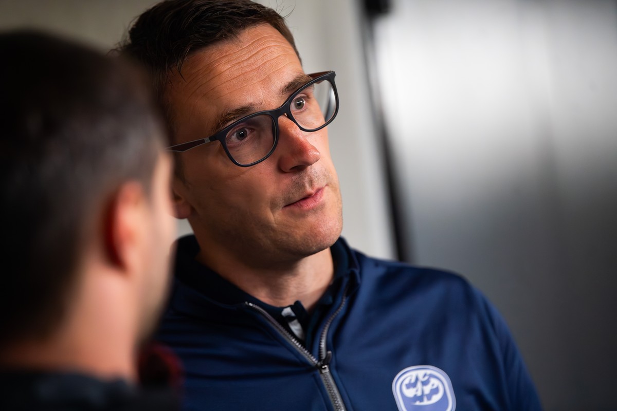 Ambri Piotta-Trainer Luca Cereda in der Gottardo-Arena, w�hrend der Wiederaufnahme des Trainings f�r die Saison 2024 - 25, Donnerstag 06 juni 2024..(KEYSTONE/Ti-Press/Samuel Golay)