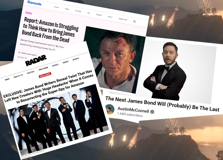 Creative crisis at MI6 HQ re. James Bond 007.

https://youtu.be/NLXL1usVSdc?si=oTTf9o2NhrKBrQ5D