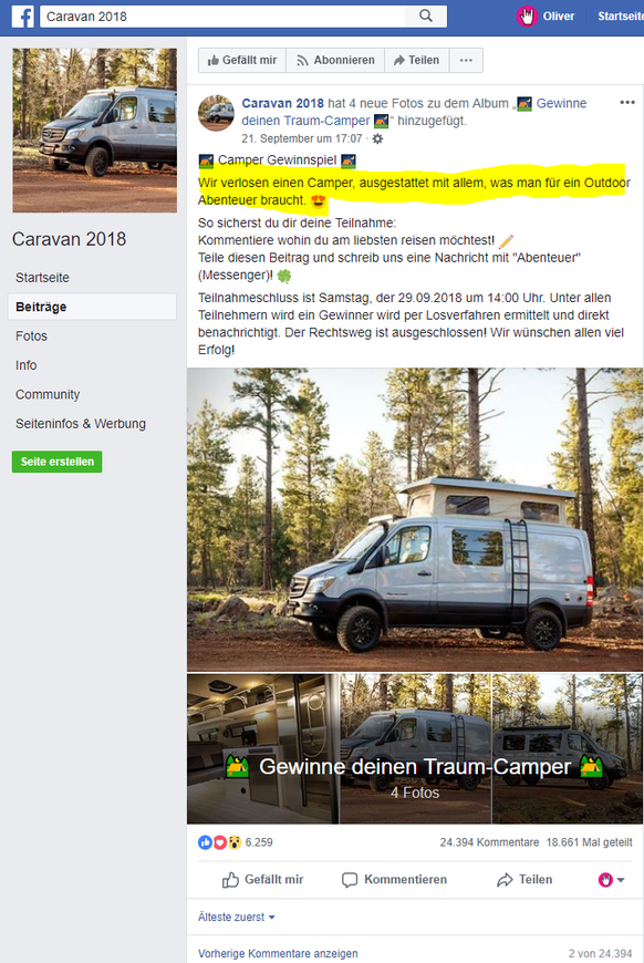 Dieses Fake-Gewinnspiel taucht seit Tagen im Newsfeed vieler Facebook-Nutzer auf.