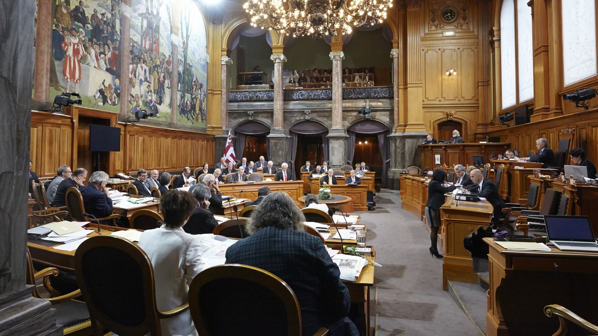 Bern, 16.09.2015, Blick in den Saal waehrend der Session im Staenderat. (Yoshiko Kusano/EQ Images)
