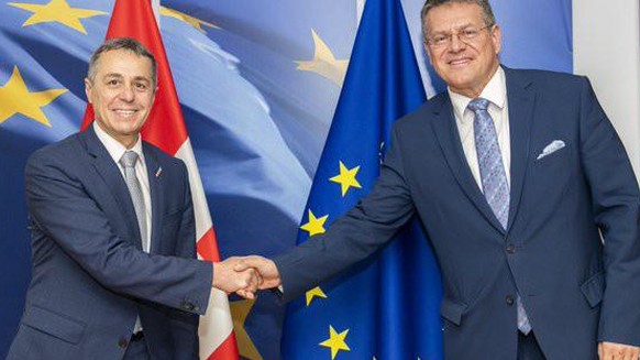 Ignazio Cassis und Maros Sefcovic