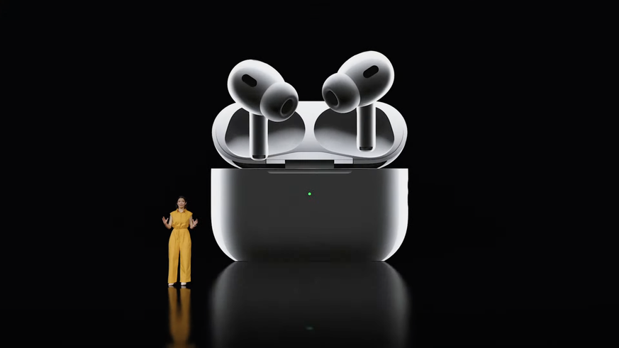 Die Apple-Ingenieurin Mary-Anne Rau stellte die neuen Ohrstöpsel vor.