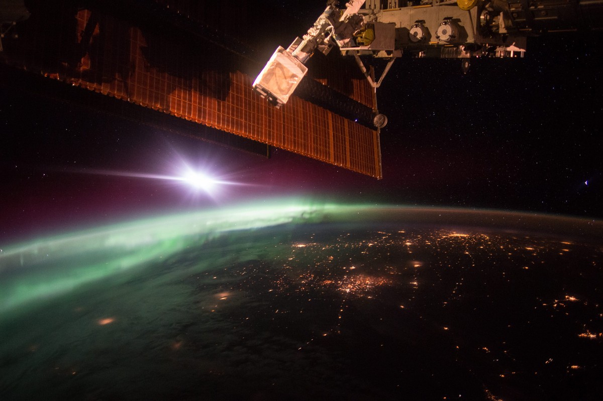 Deswegen gibt es die ISS: Hübsches Bild aus dem All.