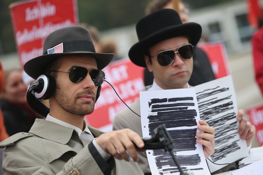 Protest gegen NSA-Überwachung in Deutschland. Rückt nun die Schweiz ins Zentrum?