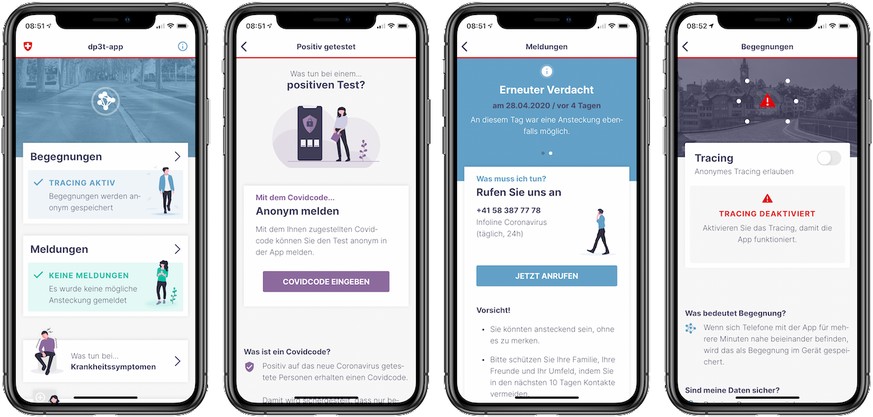 Die «Swiss PT-App»: Das sei noch nicht der offizielle Name, sagt das Bundesamt für Gesundheit.