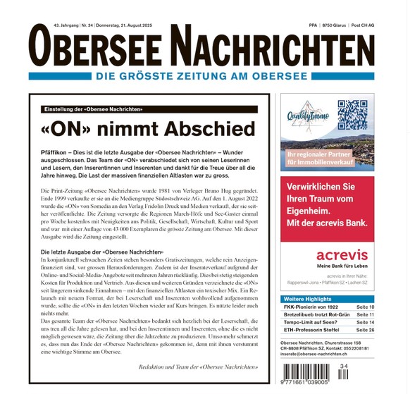 Mit diesem Text verabschiedet sich die Redaktion.