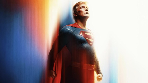 Donald Trump als Superman, gepostet auf X vom Weissen Haus.