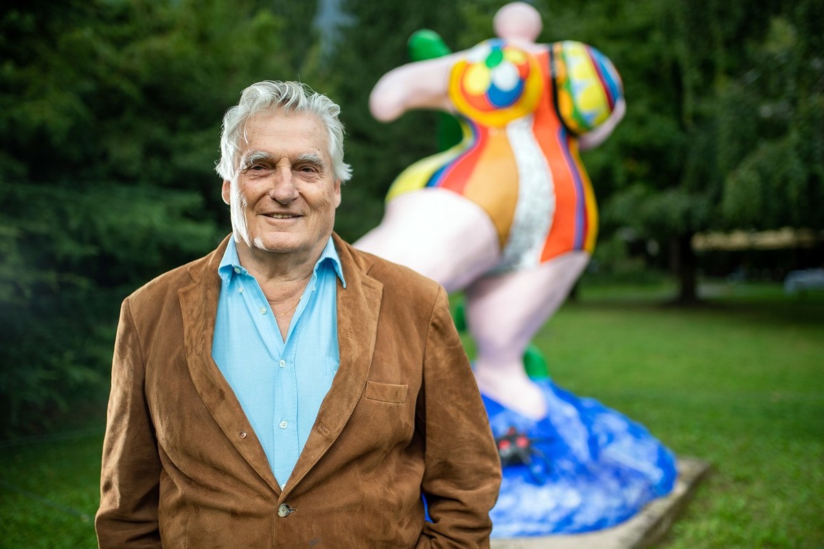 Leonard Gianadda presente ce mercredi18 septembre 2019, la nouvelle Fondation Leonard Gianadda a Martigny. Apres la Fondation "Pierre Gianadda" a but culturel, la "Fondation Annette et  ...