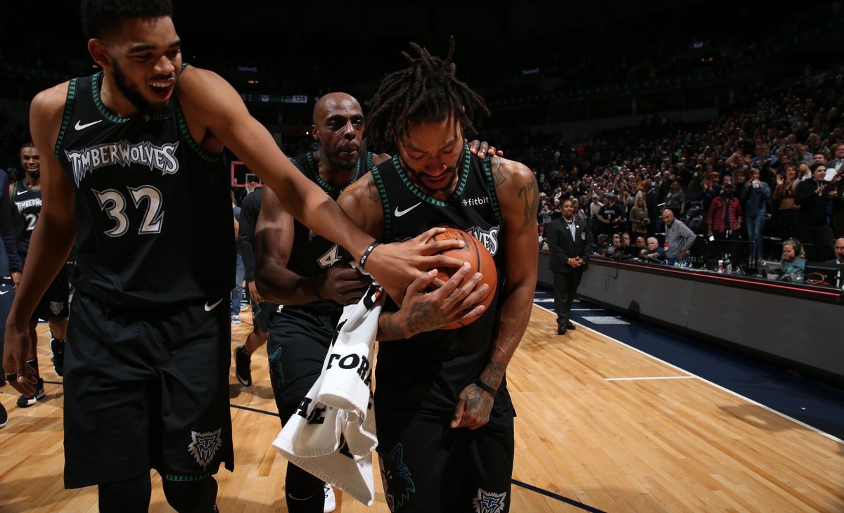 Derrick Rose kann nach seiner 50-Punkte-Gala gar nicht fassen, was gerade passiert ist