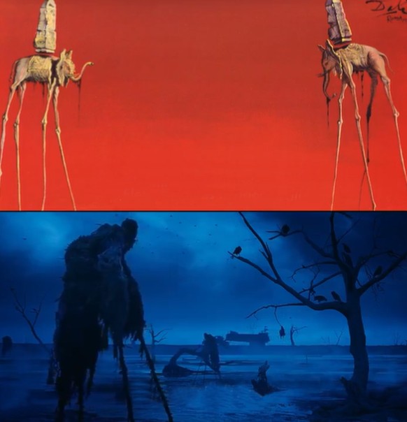 The Elephants (Salvador Dalí) - Mad Max: Fury Road (George Miller)