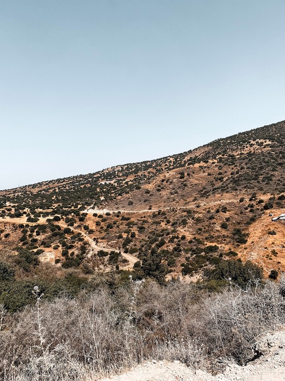 Die Steppenlandschaft auf dem Weg zum Adonis Bad.