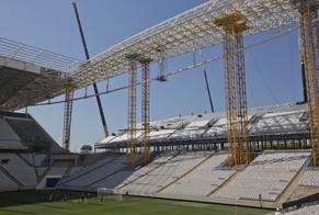 Die Baustelle in Sao Paulo.