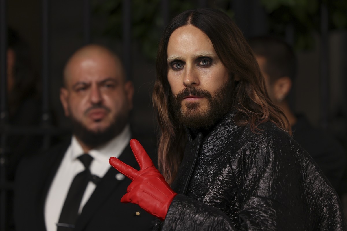 Jared Leto arrives for the Business of Fashion 500 Gala Saturday, Sept. 30, 2023 in Paris. (AP Photo/Vianney Le Caer)
Jared Leto