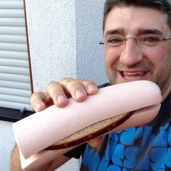 Sausage bread German humour