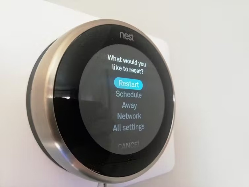 The Nest smart thermostat tracks your presence and is connected to the internet.