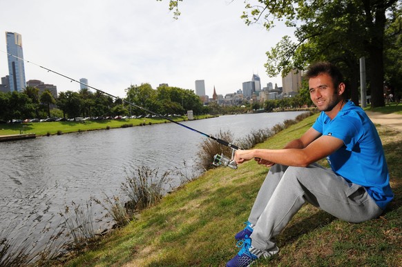 Hat wieder Zeit zum Fischen: Marsel Ilhan in Melbourne.