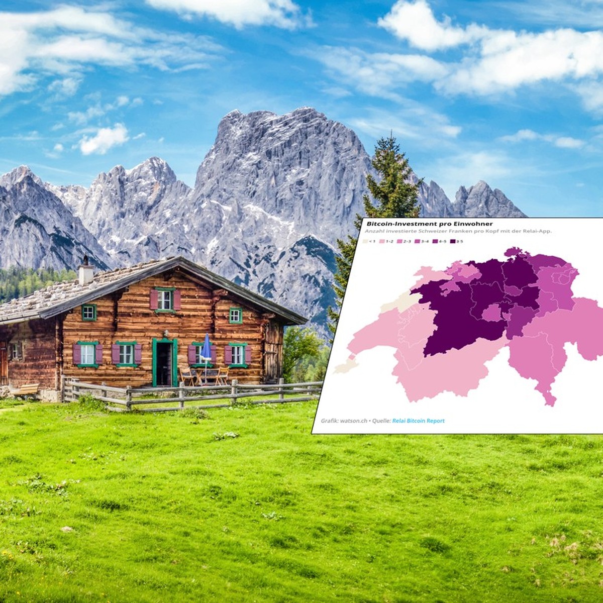 Bitcoin in der Schweiz: In diesen Kantonen wird am meisten investiert