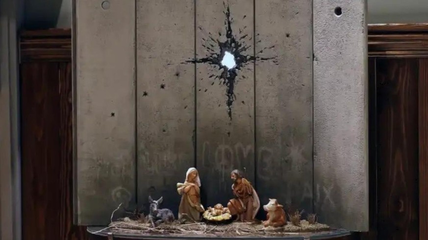 Das Neue Krippen Bild Von Banksy Schiesst Uns Mitten Ins