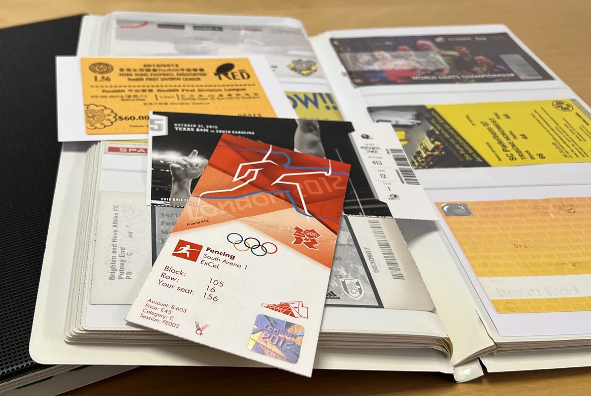 Matchticket Eintrittsticket Eintrittskarte Ticket Billet Matchbillet Sammlung