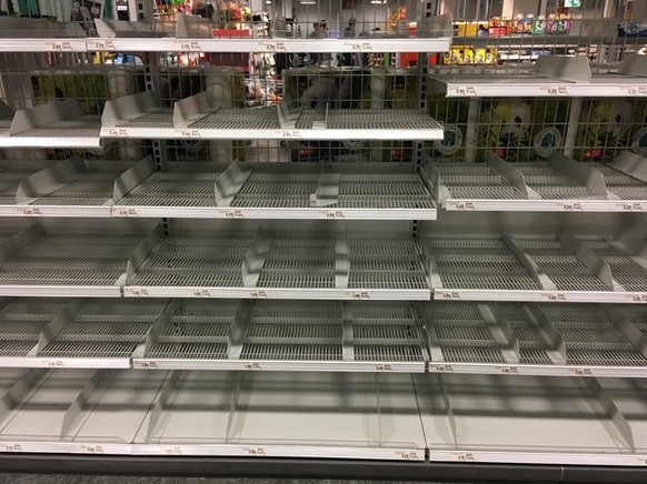 Das Pasta-Regal im Zürcher Lochergut-Coop am 16. März 2020.