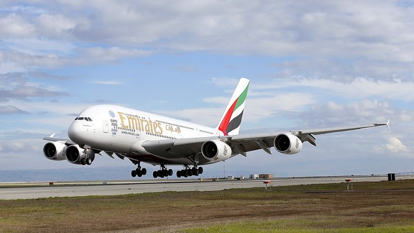 Ein A380 von Emirates.