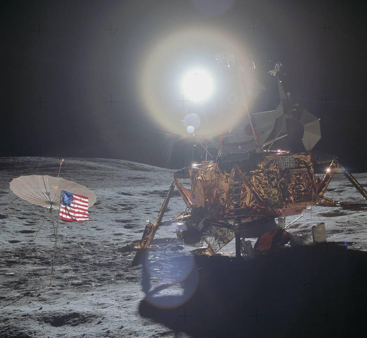Antares auf dem Fra-Mauro-Hochland.