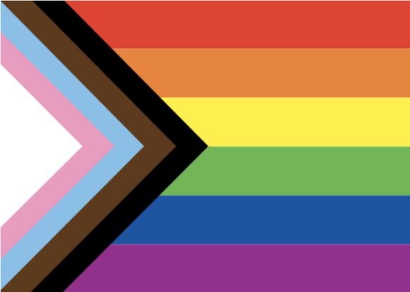 Die relativ neue, sogenannte «Progress Flag» beinhaltet auf der linken Seite mehr als nur die Regenbogenfarben. Sie sollen ein besonderes Augenmerk auf trans Menschen und Schwarze und andere «Persons of Color» legen. Zudem soll der schwarze Streifen auch für Aids stehen.