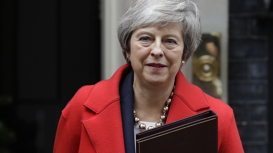 Britain&#039;s Prime Minister Theresa May leaves Downing Street in London, Tuesday, Dec. 4, 2018. Britain&#039;s Prime Minister Theresa May is due to address Parliament Tuesday, opening five days of d ...