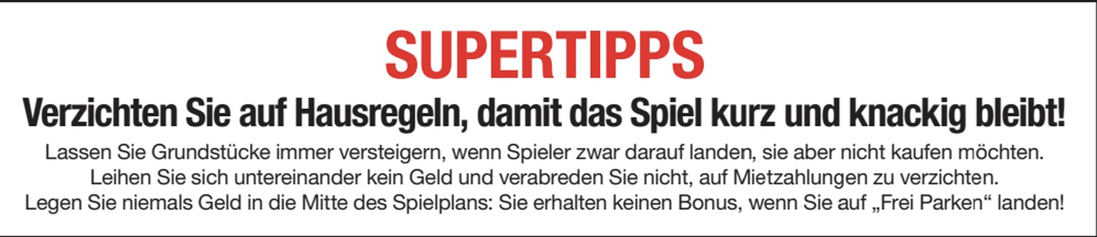 Monopoly-Regeln: Diese Regeln kennen viele nicht.