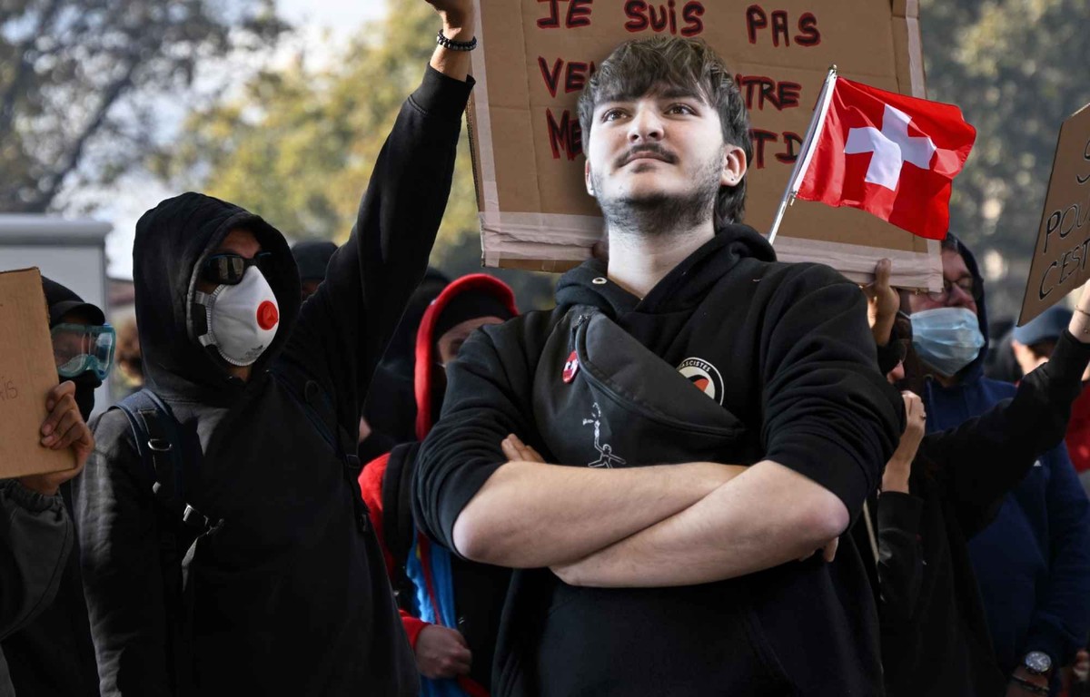 Julien Berthod, vice-président de la Jeunesse socialiste suisse (JSS):