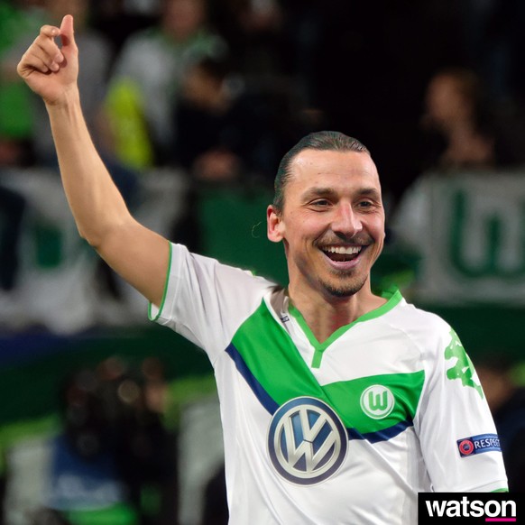 Ibrahimovic im Dress von Wolfsburg.