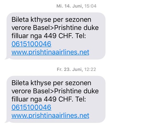 Mit solchen SMS werben die Betrüger ihre Opfer an.