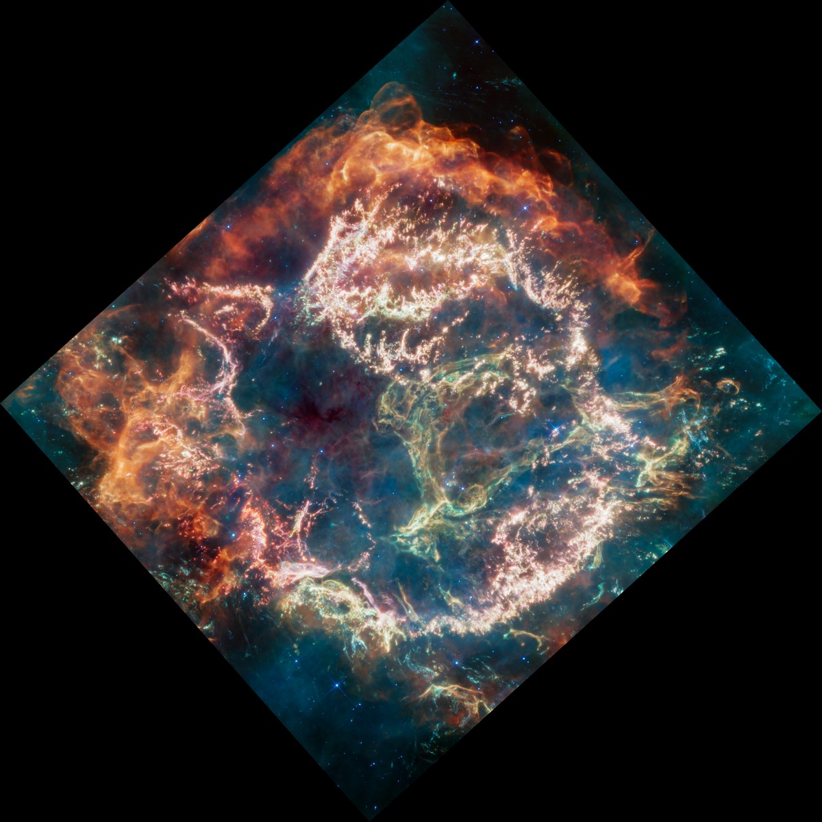 James-Webb-Teleskop-Foto der Sternenkonstellation Cassiopeia, 7. April 2023