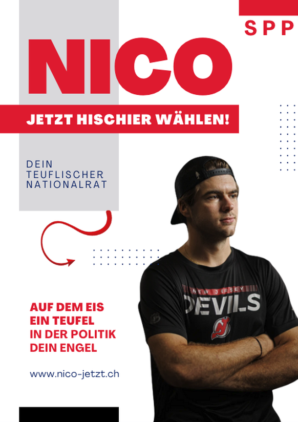Nico Hischier Schweizerische Puck-Partei SPP