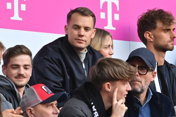 Manuel NEUER Torwart Bayern Muenchen mit Freundin Anika BISSEL Fussball 1. Bundesliga Saison 2023/2024, 5.Spieltag, Spieltag05 FC Bayern Muenchen - VFL Bochum 7-0 am 23.09.2023 , A L L I A N Z A R E N ...