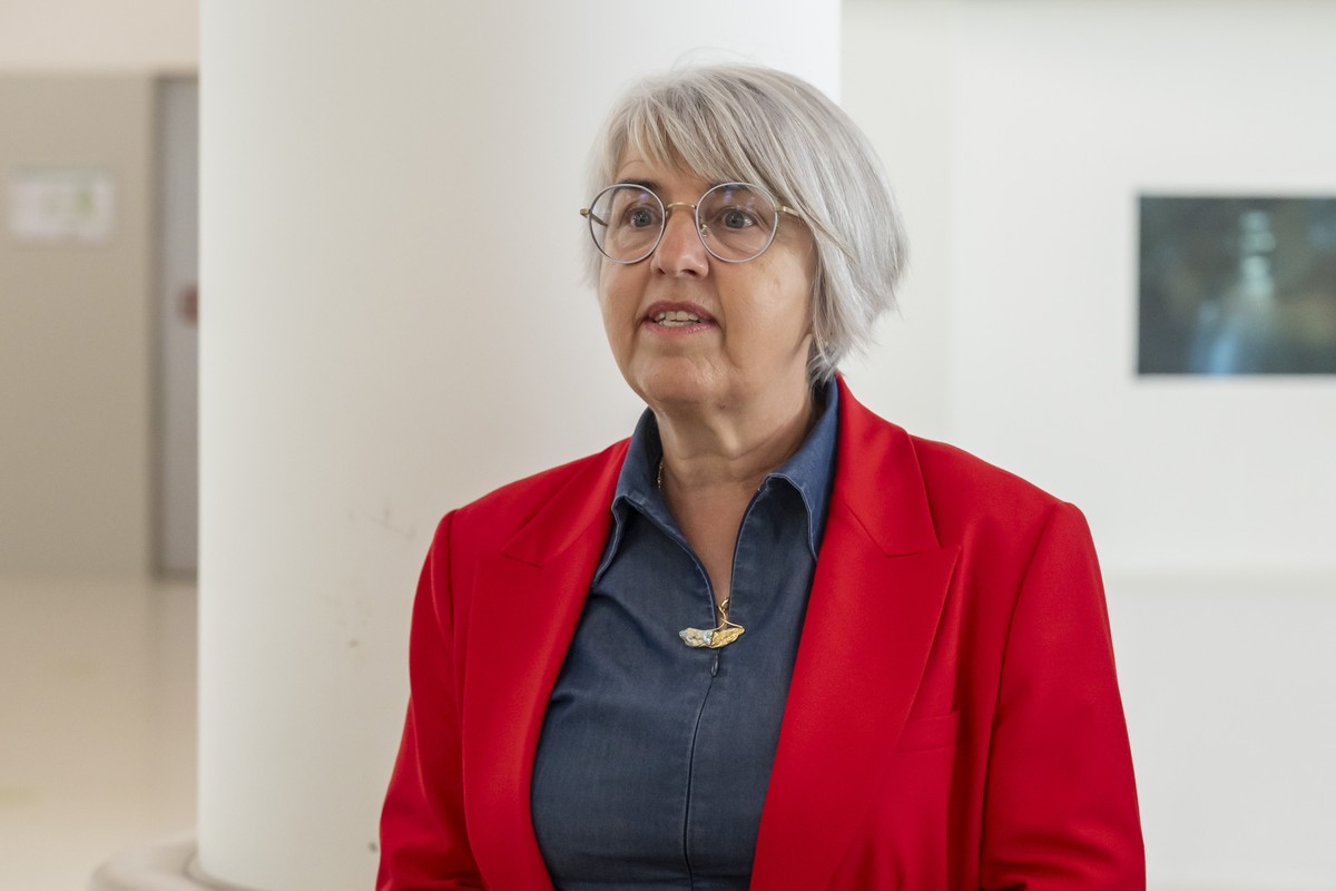 Bundesraetin Elisabeth Baume-Schneider, Vorsteherin des Eidgenoessischen Departments des Innern, bei einem Besuch im Universitaets-Kinderspital beider Basel (UKBB) in Basel, am Montag, 25. August 2025 ...