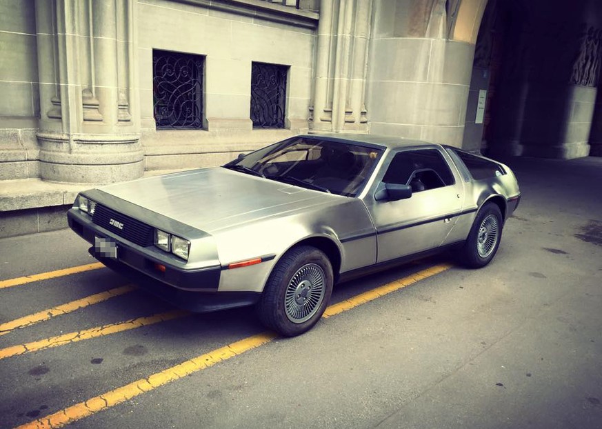 DeLorean zürich 2015 back to the future