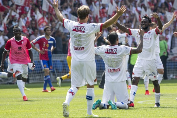 Der letzte Auftritt der Sittener im St.Jakob-Park endete mit dem Gewinn des Schweizer Cups. &nbsp;