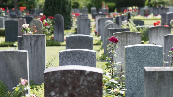 Tombstones on Sihlfeld cemetery, pictured on June 26, 2013, in Zurich, Switzerland. (KEYSTONE/Christian Beutler)

Ein Graeberfeld auf dem Friedhof Sihlfeld, aufgenommen am 26. Juni 2013 in Zuerich. (K ...