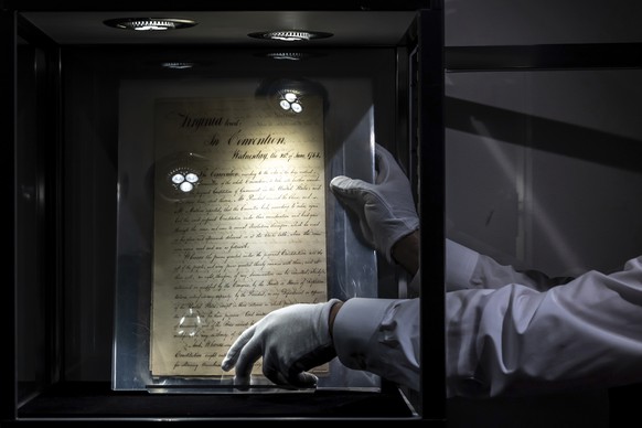The historical object is put in the right light by a curator from the Sotheby's auction house.