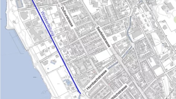 Der Abwasserkanal in der Bellerivestrasse wird zwischen der Kreuz- und Alte Feldstrasse auf einer Länge von 350 m erneuert. Die Wasserleitungen werden im Abschnitt Seegartenstrasse bis Ida-Bindschedle ...