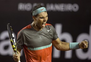 Rafael Nadal feiert seinen ersten Turniersieg seit der Niederlage Wawrinka.