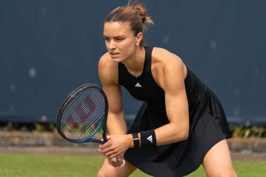 2025-06-11 2025 Libema Open Grass Court Championships Autotron ROSMALEN, NETHERLANDS - JUNE 11: Maria Sakkari of Greece during the 2025 Libema Open Grass Court Championships at Autotron on June 11, 20 ...