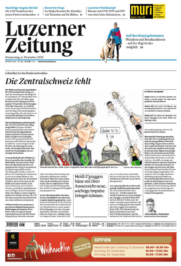 Zeitungen Cover Frontseiten Bundesratswahl Bundesrat Amherd Keller-Sutter