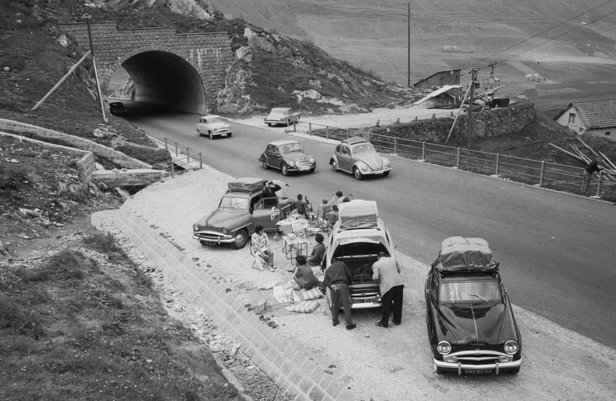 Als es am Gotthard noch gemütlich zu und her ging