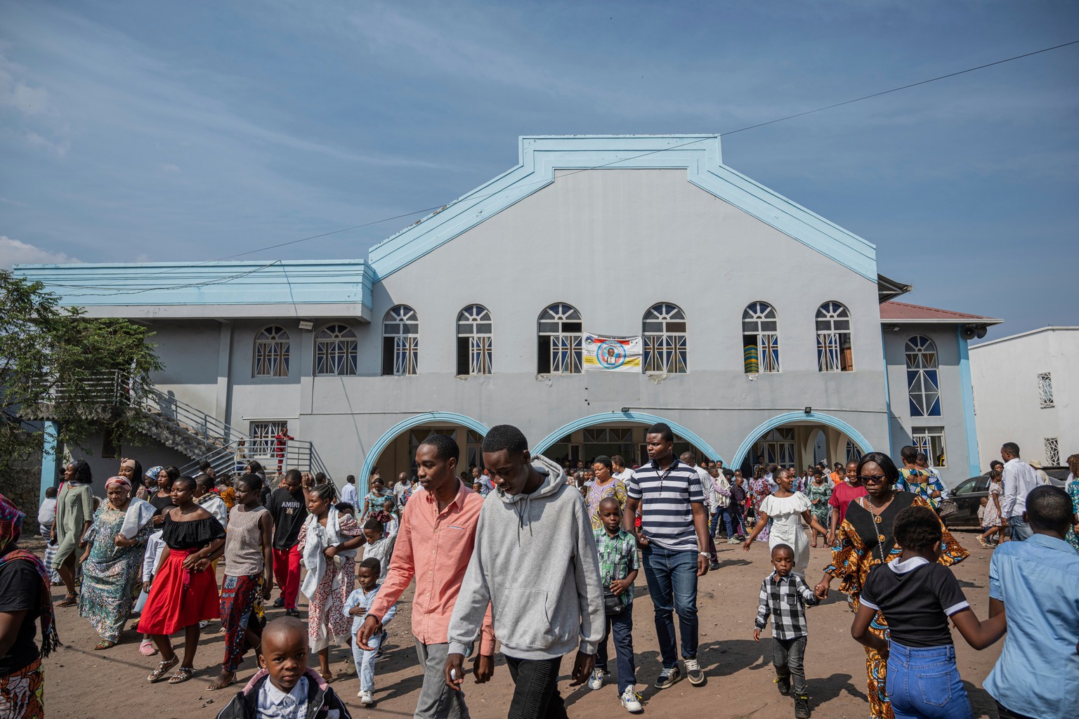 People leave following a mass service in honour of Floribert Bwana Chui Bin Kositi, at a catholic church in Goma, Democratic Republic of Congo, Sunday June 15, 2025. (AP Photo/Moses Sawasawa)
Vatican  ...